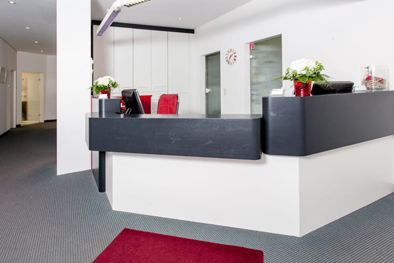 Praxisbild Rezeption Dr. Galler